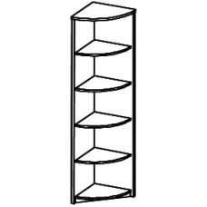 Стеллаж угловой А-326   370х370х2000