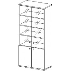 Шкаф со стеклом  Н-003   800х442х2203