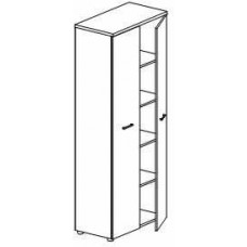 Шкаф 2дв., 2дв.щит. 2 полки высокий  F6G, 432х802х1975